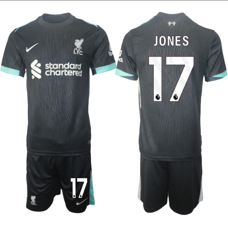 Men 2024-2025 Club Liverpool away Black #17 Soccer Jersey